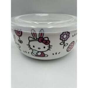 NEW Sanrio Hello Kitty 2025 Easters Spring Pressure Lid Medium Bowl
